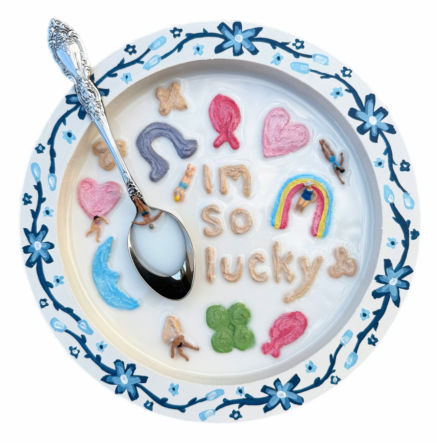 Lucky Charms: Saturday Mornings Cereal Collection - 8x8in Mixed Media
