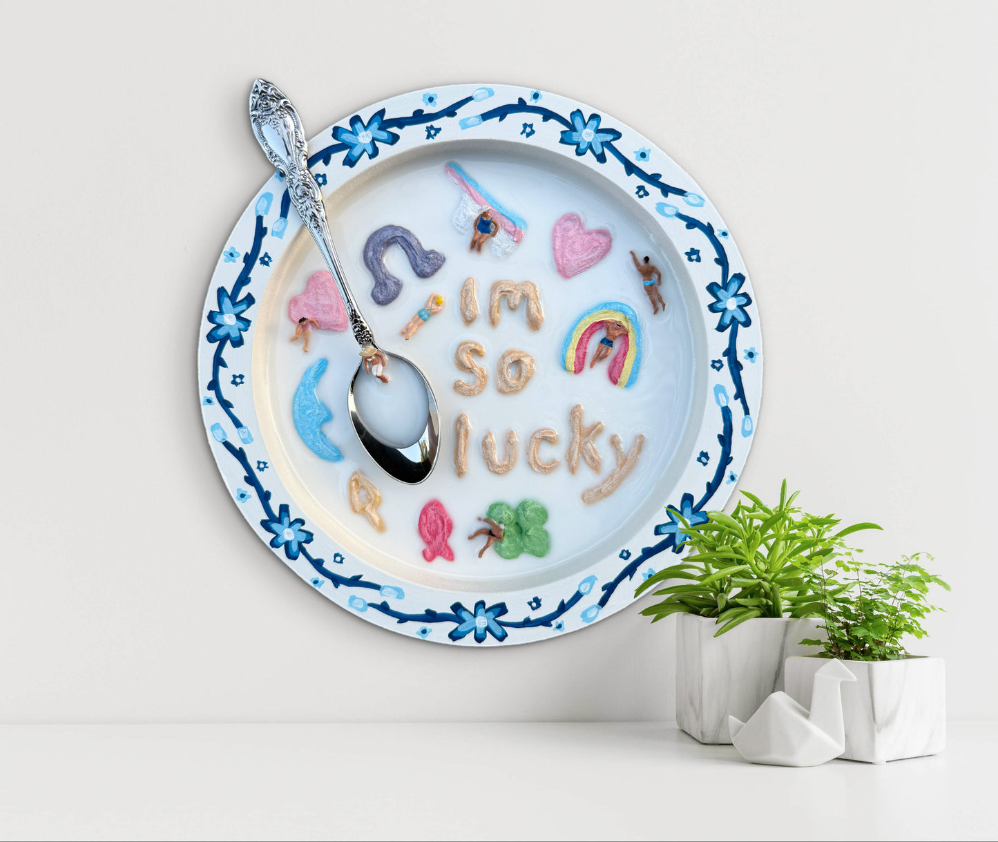 Lucky Charms: Saturday Mornings Cereal Collection - 8x8in Mixed Media