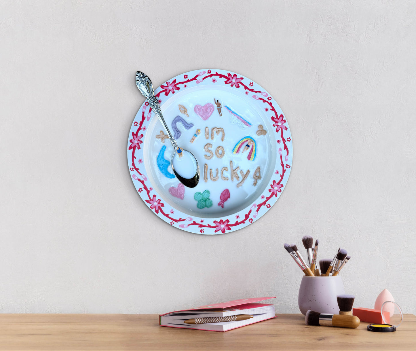Lucky Charms: Saturday Mornings Cereal Collection - 8x8in Mixed Media