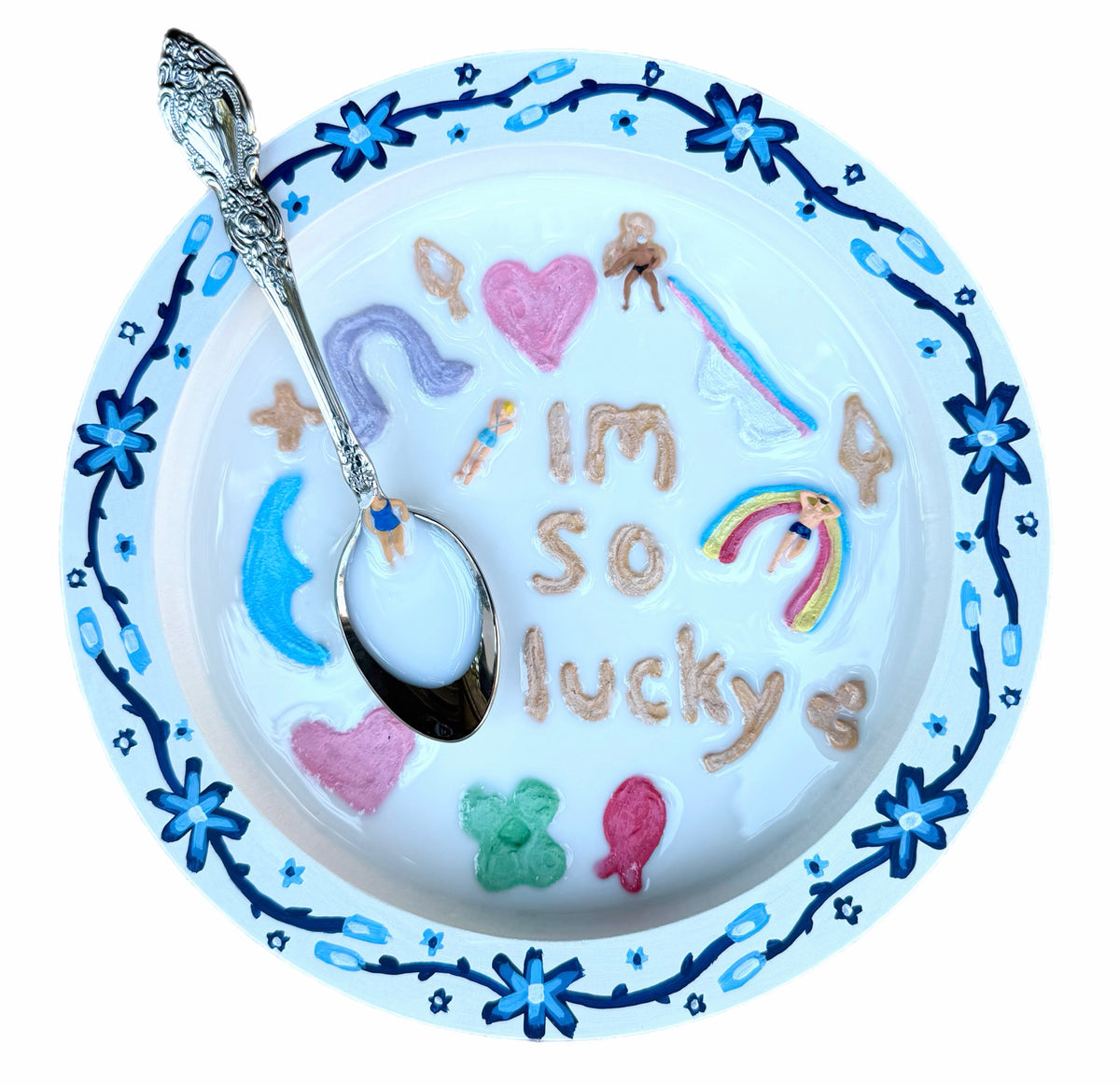 Lucky Charms: Saturday Mornings Cereal Collection - 8x8in Mixed Media