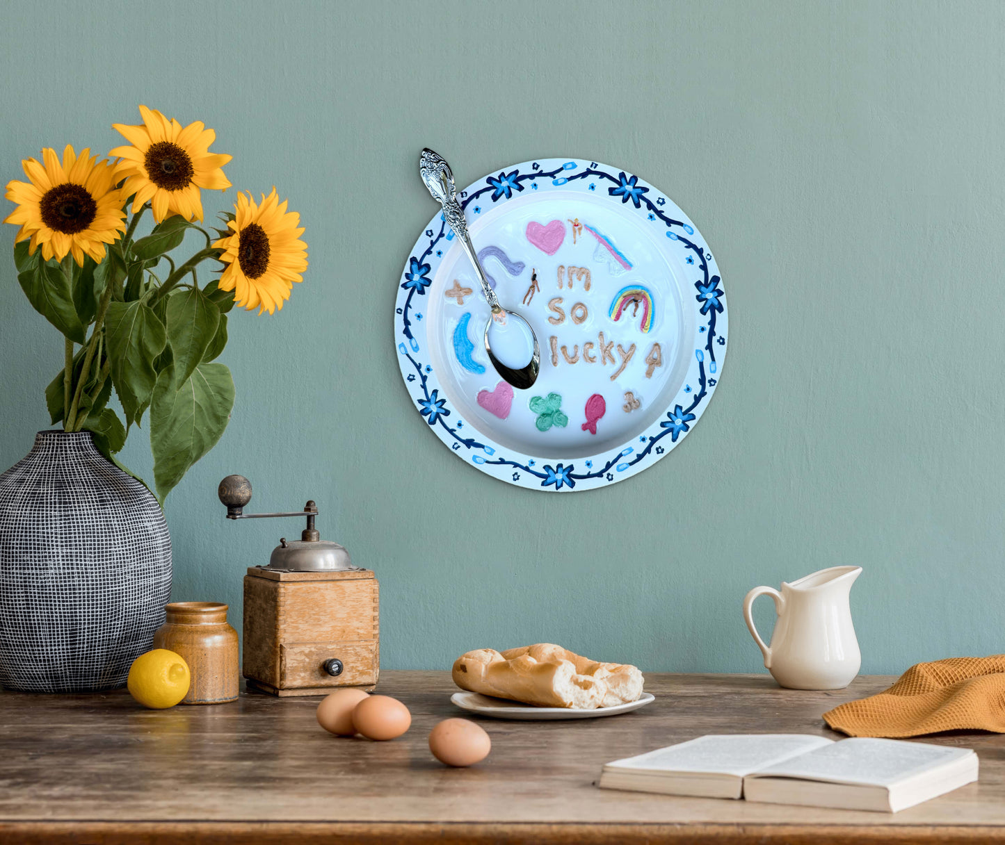 Lucky Charms: Saturday Mornings Cereal Collection - 8x8in Mixed Media