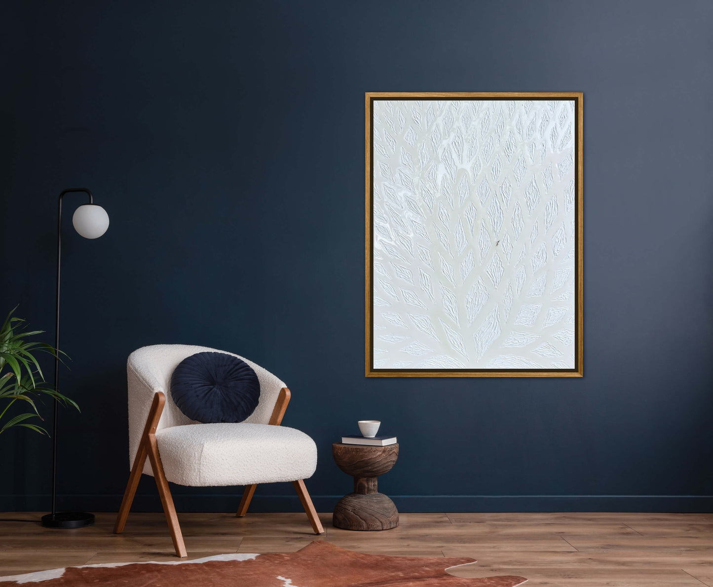 The Path to Dancing in the Clouds - 30x40in Mixed Media Textured Artwork Framed