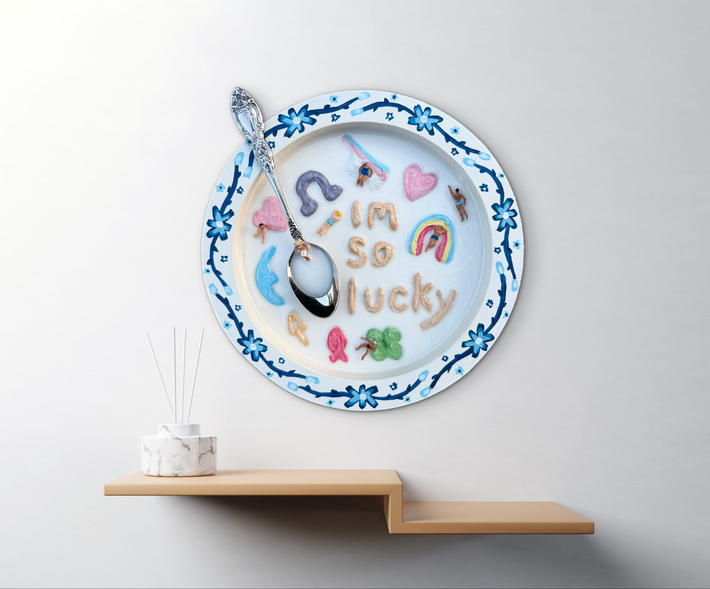 Lucky Charms: Saturday Mornings Cereal Collection - 8x8in Mixed Media