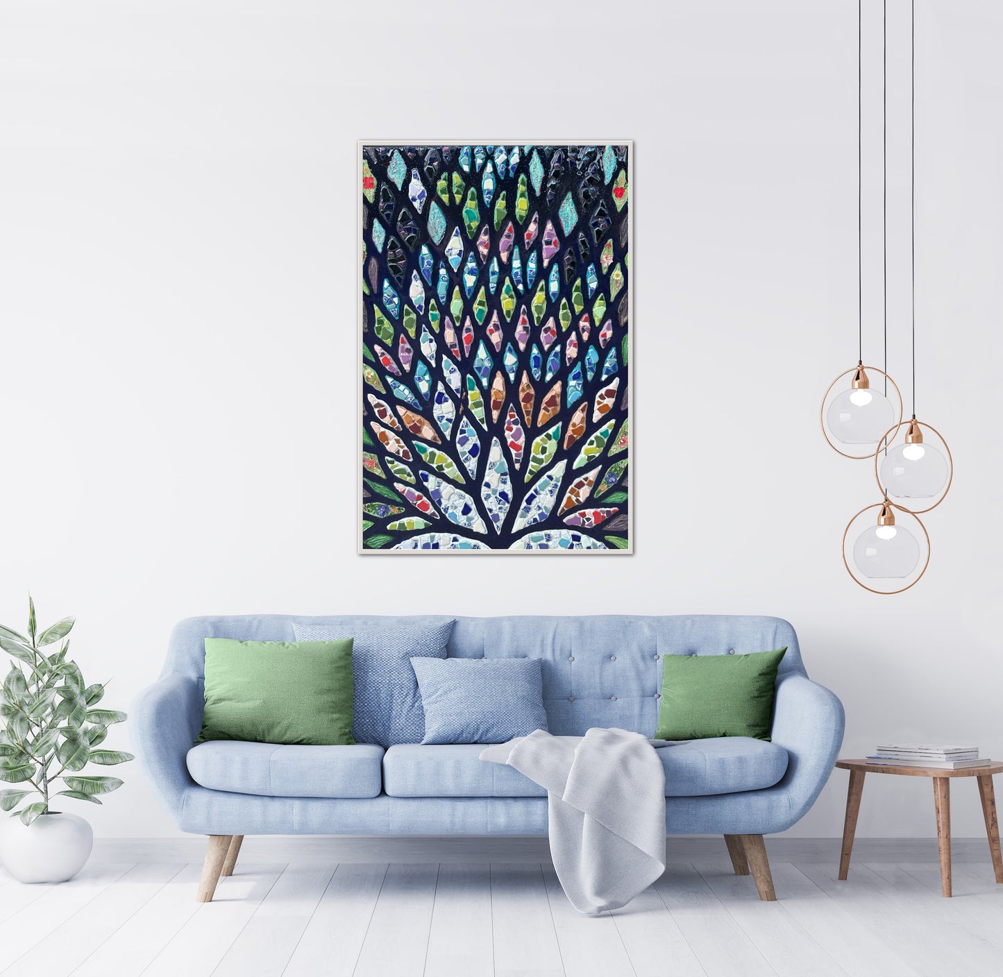 The Path to Wholeness - 24x36in Mixed Media; Sand, Acrylic & Resin on Canvas Framed