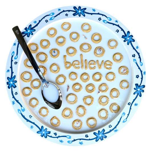Cheerios: Believe - 20x20in Mixed Media
