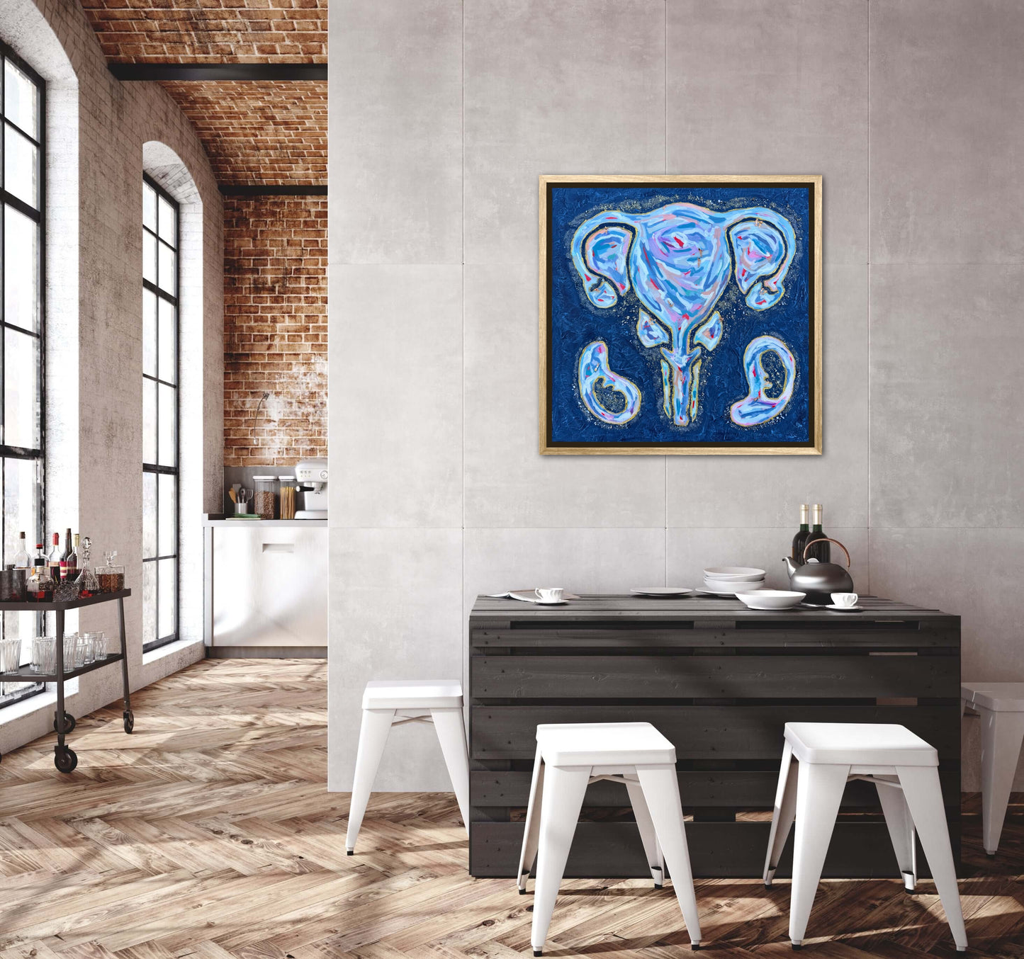 The First Resort 24x24in Original Framed