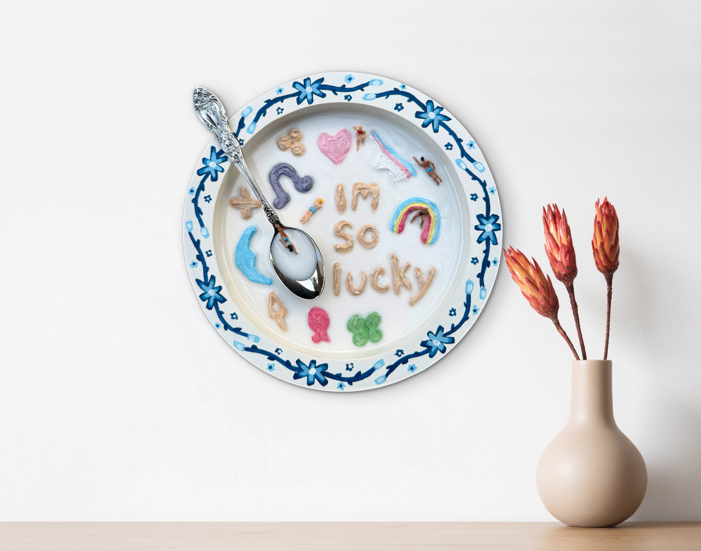 Lucky Charms: Saturday Mornings Cereal Collection - 8x8in Mixed Media