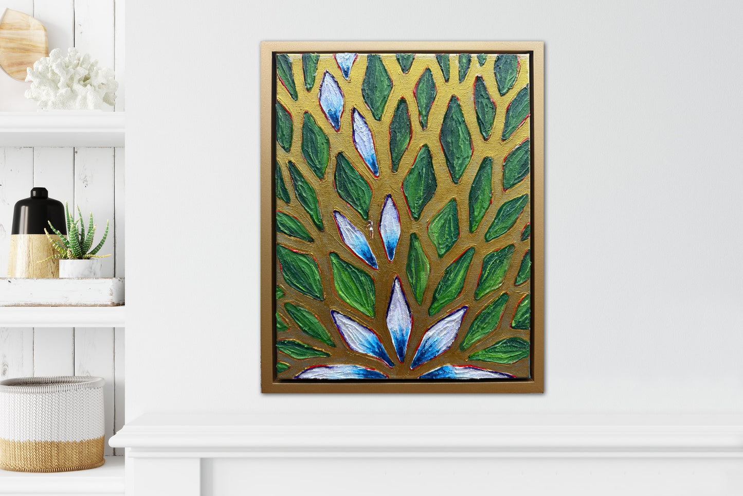 The Path to Success - 11x14 Mixed Media; Sand, Acrylic & Resin on Canvas Framed