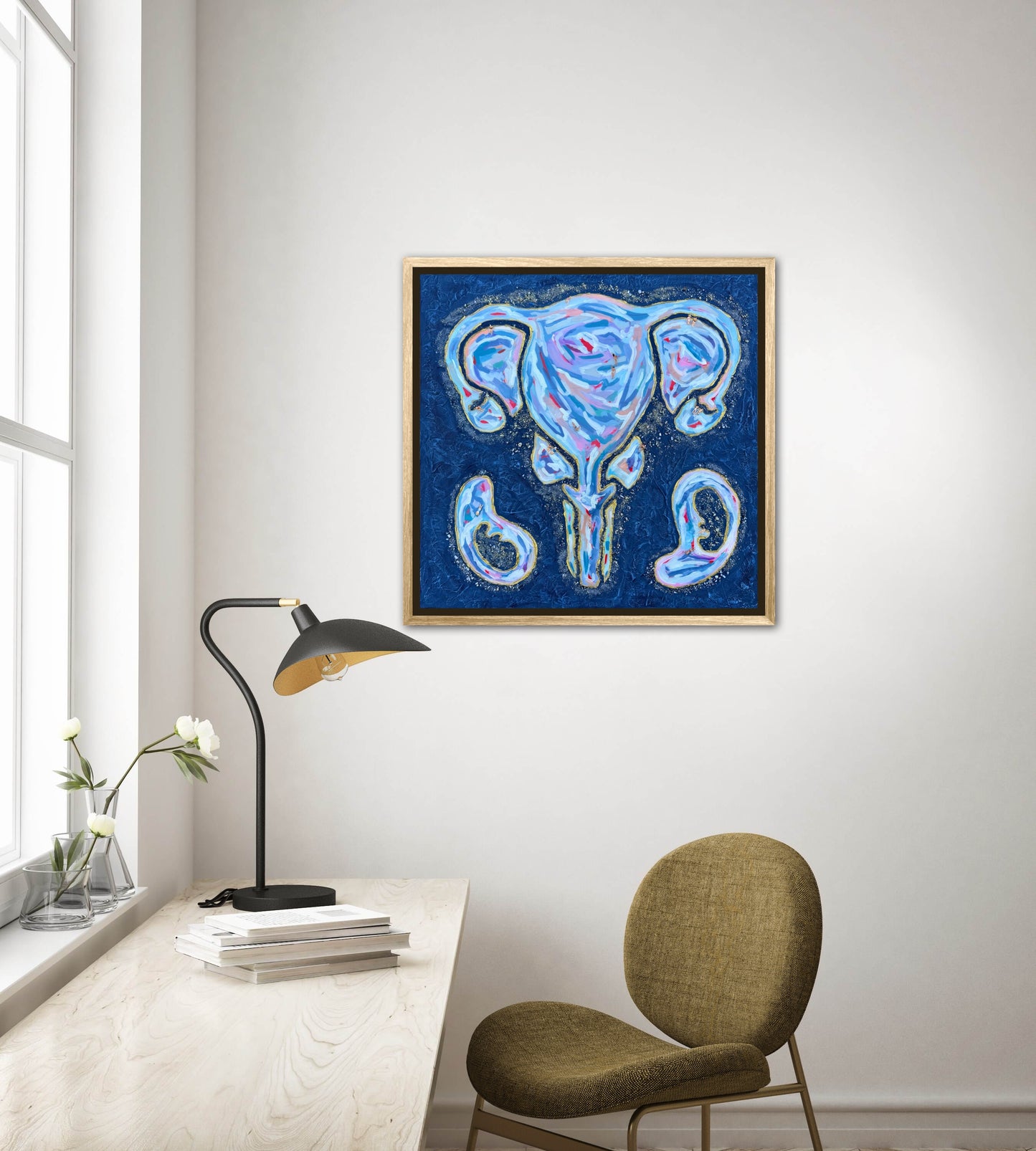 The First Resort 24x24in Original Framed