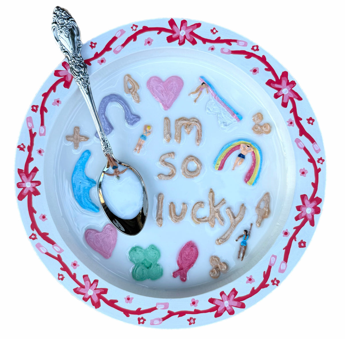 Lucky Charms: Saturday Mornings Cereal Collection - 8x8in Mixed Media