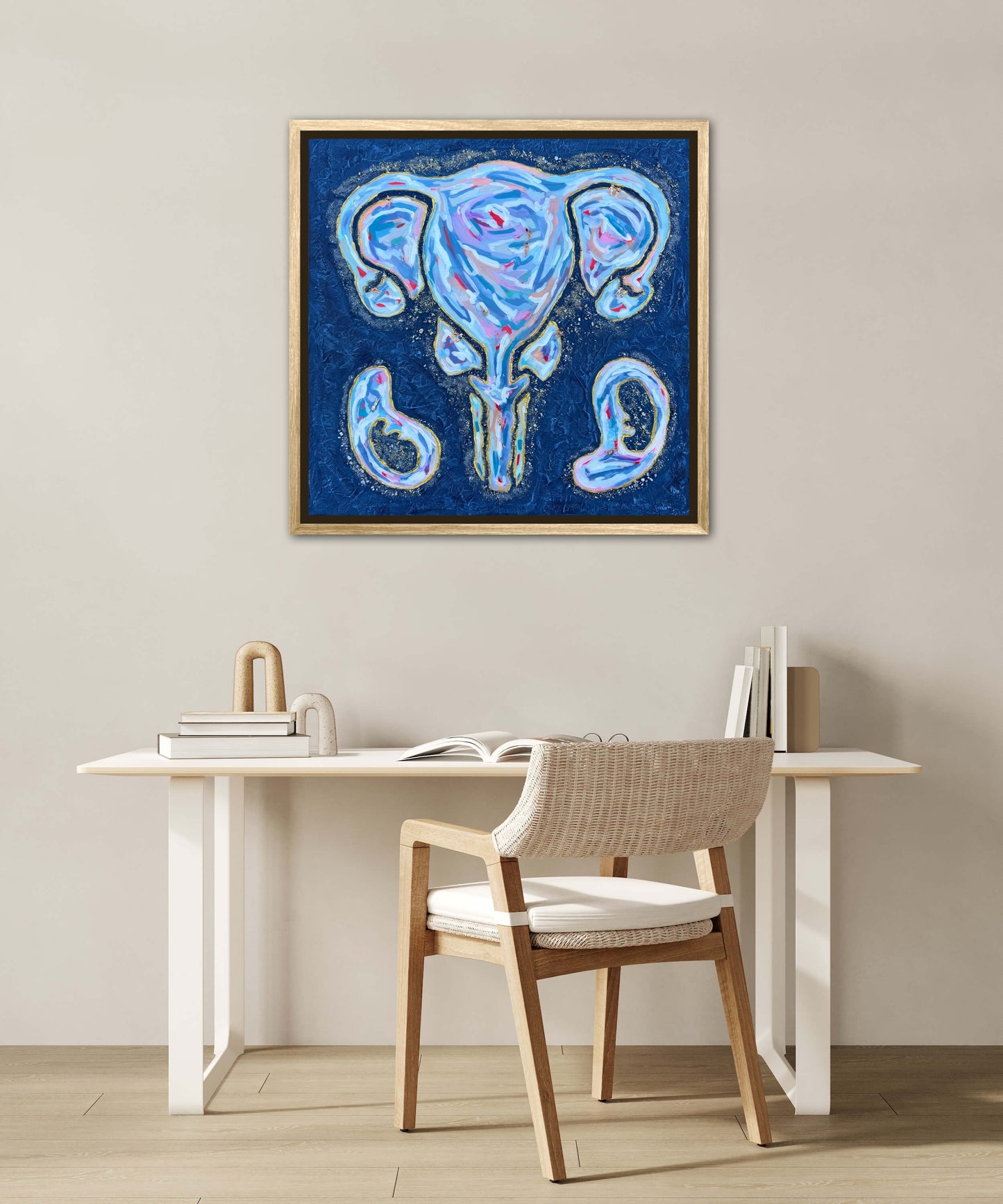 The First Resort 24x24in Original Framed