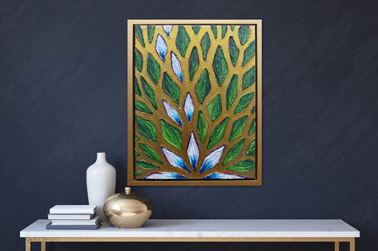 The Path to Success - 11x14 Mixed Media; Sand, Acrylic & Resin on Canvas Framed