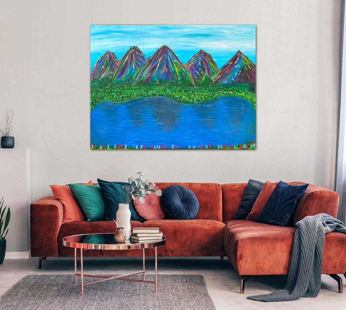 Mountains - 36x48in Acrylic on Canvas