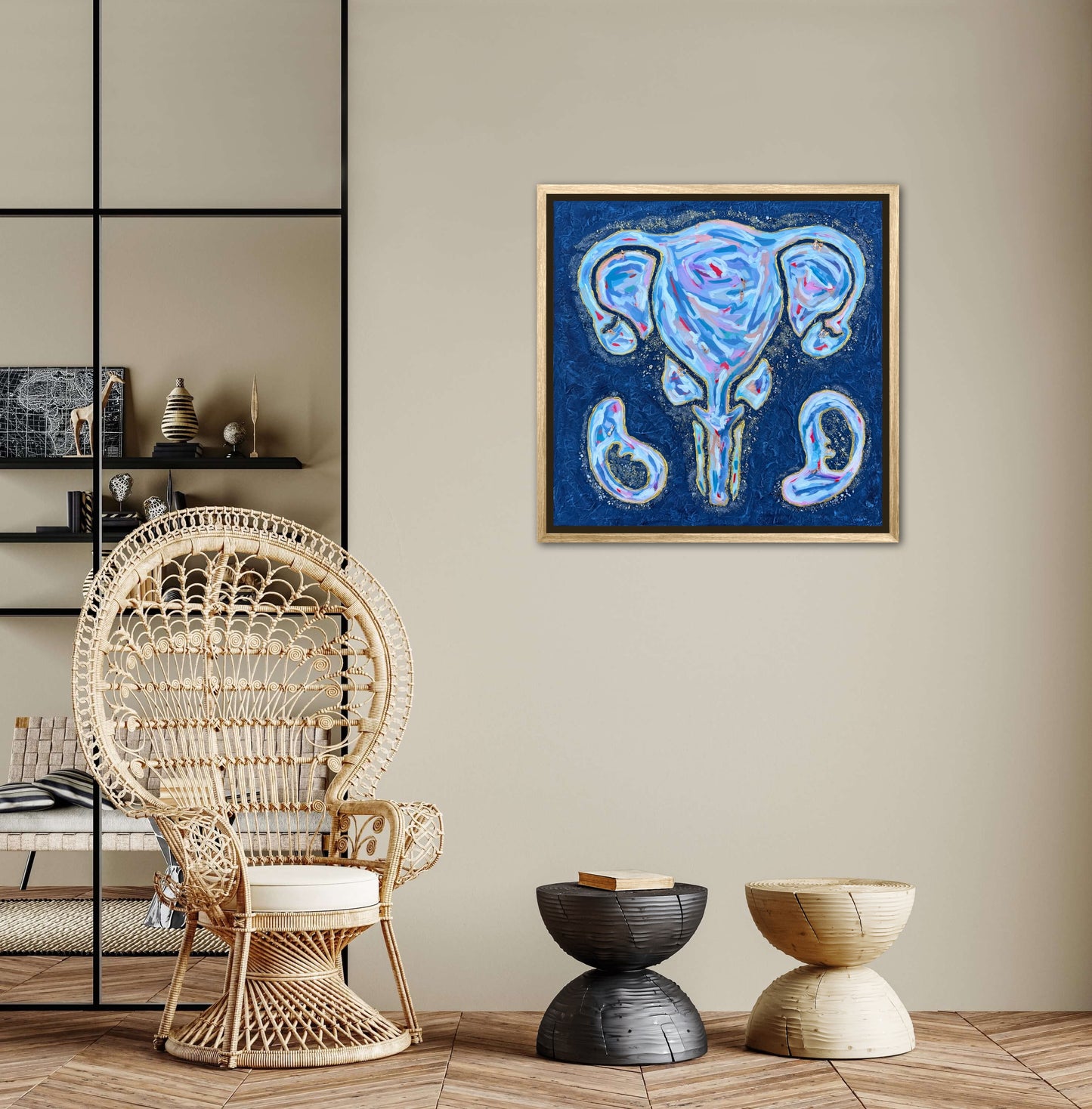 The First Resort 24x24in Original Framed