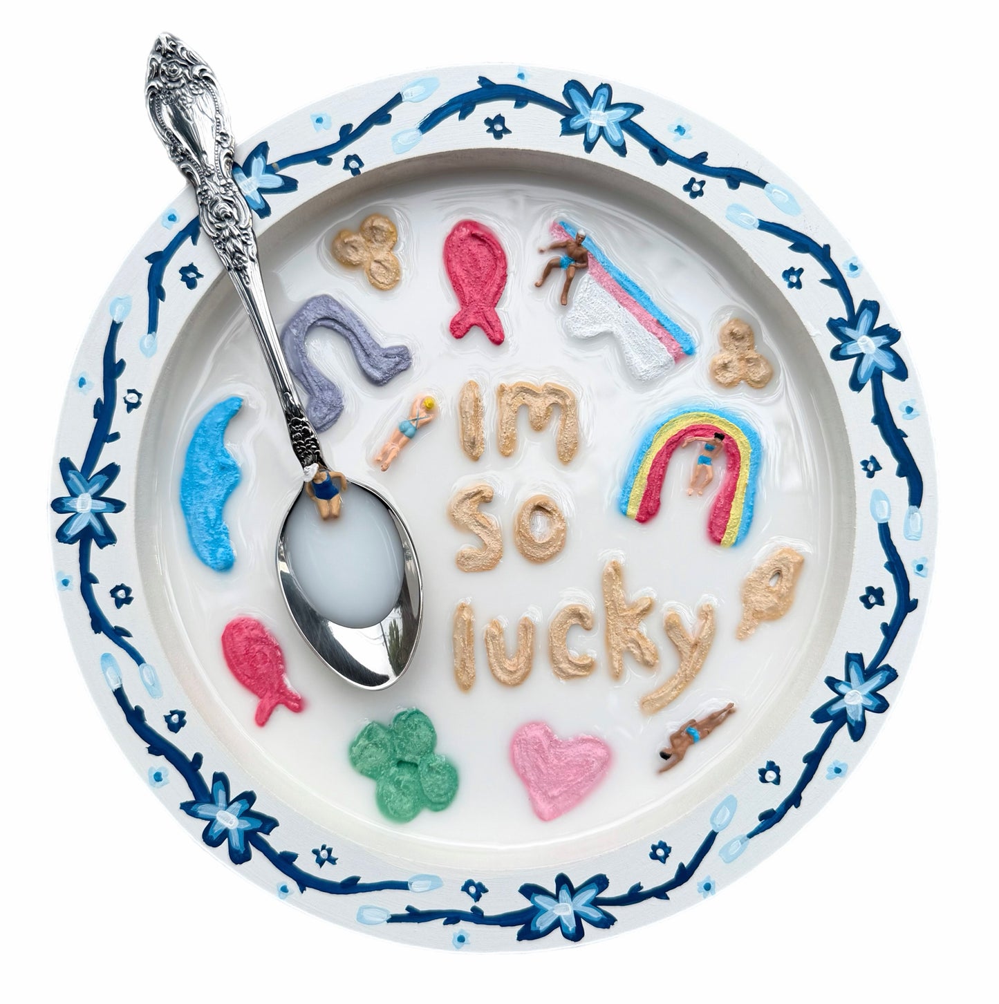 Lucky Charms: Saturday Mornings Cereal Collection - 8x8in Mixed Media