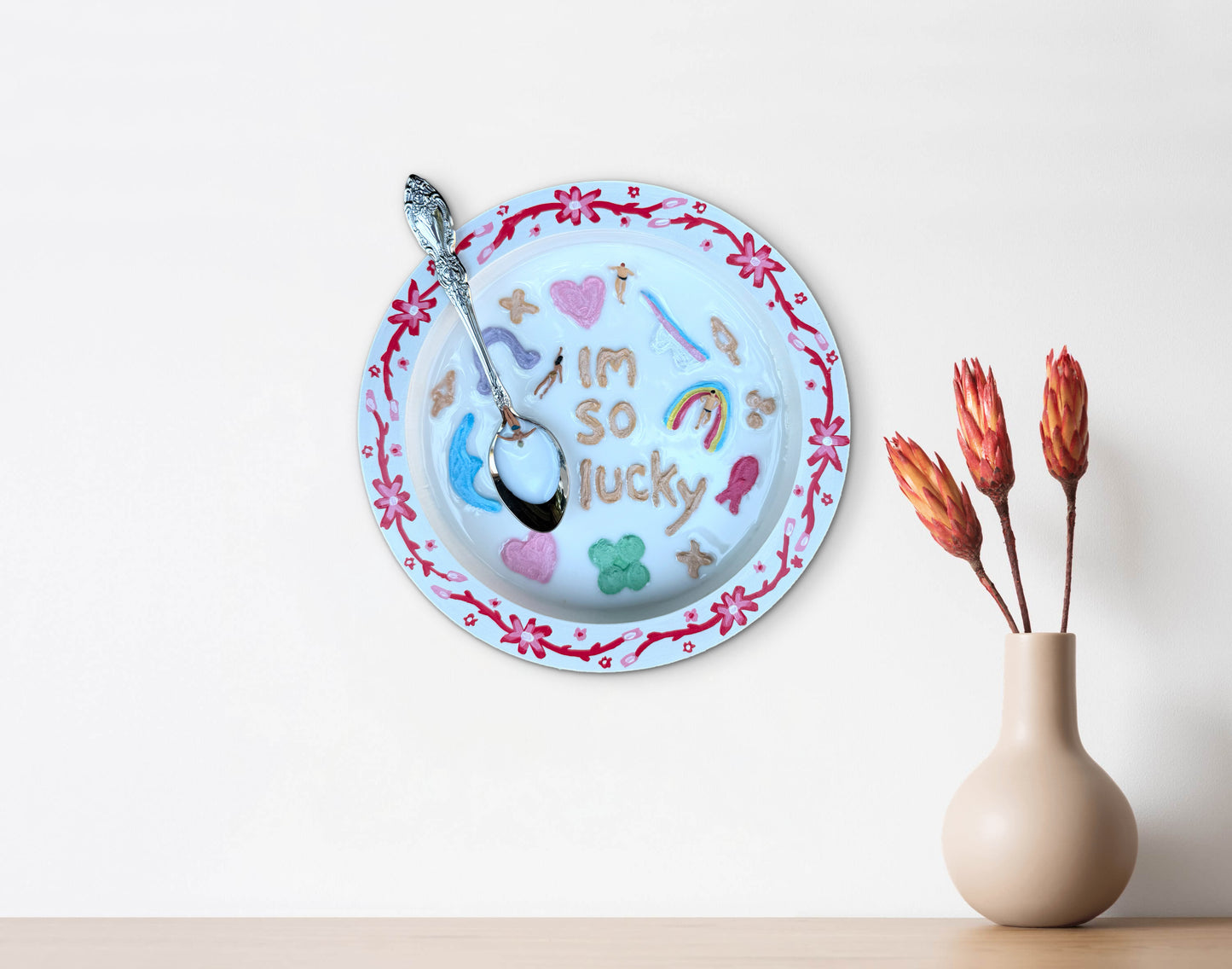 Lucky Charms: Saturday Mornings Cereal Collection - 8x8in Mixed Media
