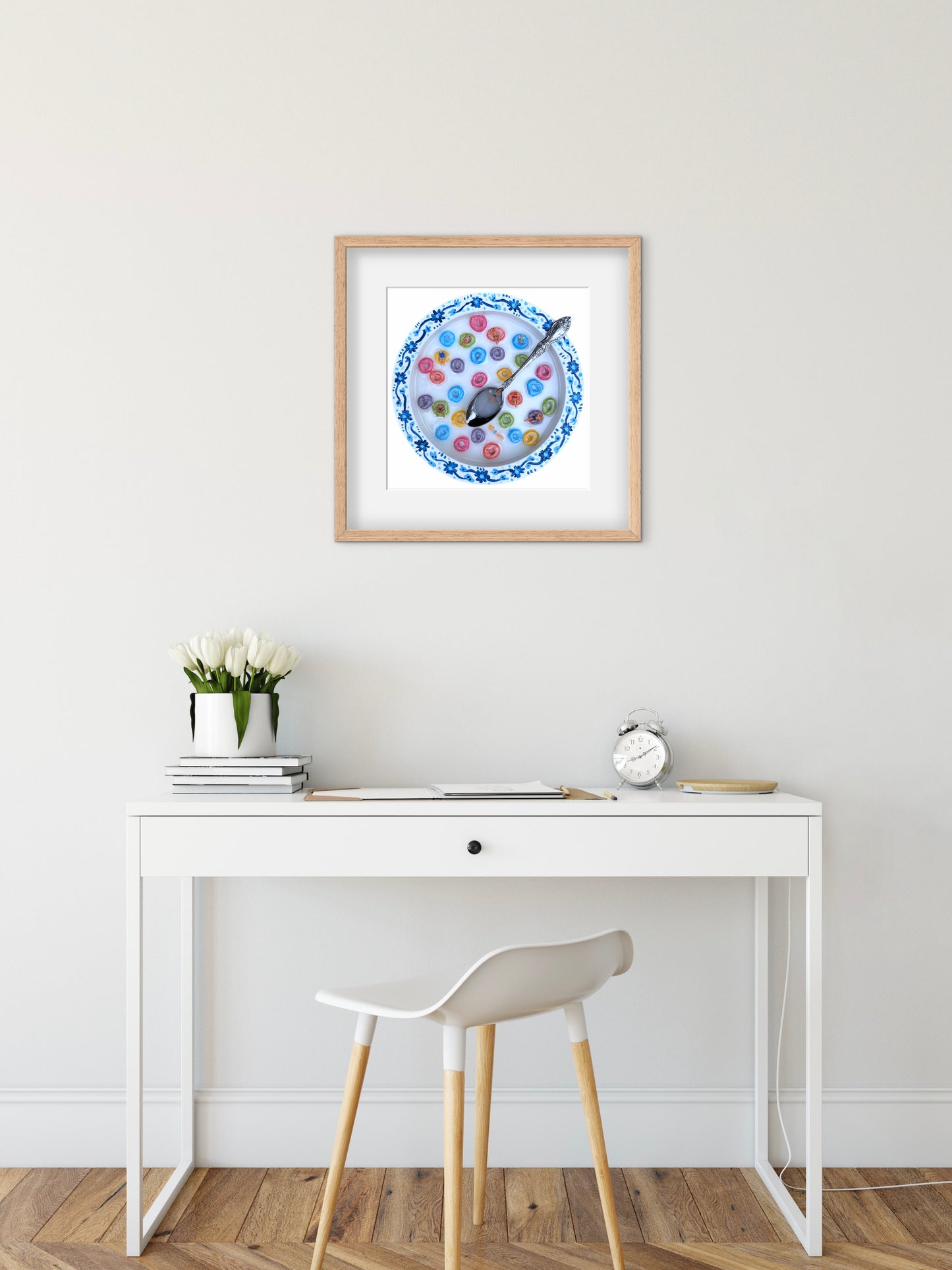 Saturday Mornings: Fruit Loops Print - 10x10in Glicée Fine Art Print