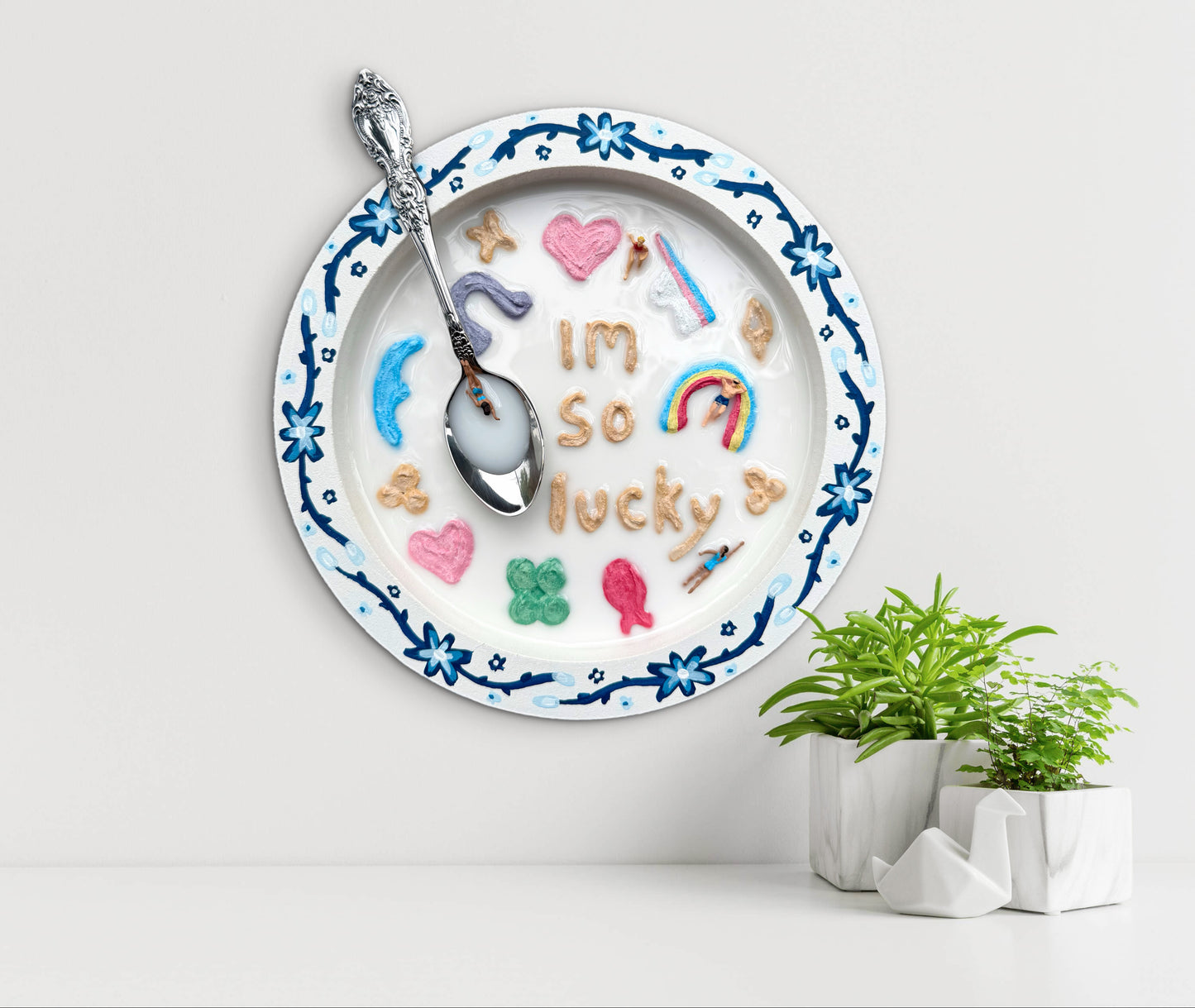 Lucky Charms: Saturday Mornings Cereal Collection - 8x8in Mixed Media