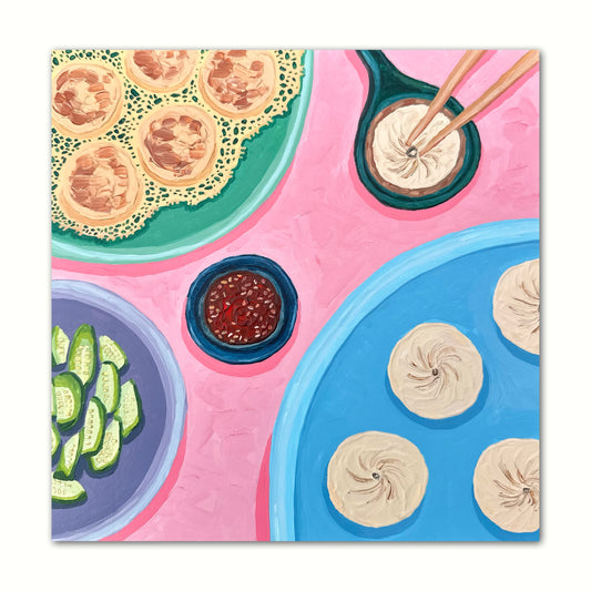 Little Luxuries Collection: Soup Dumplings - 10x10in Glicée Fine Art Print