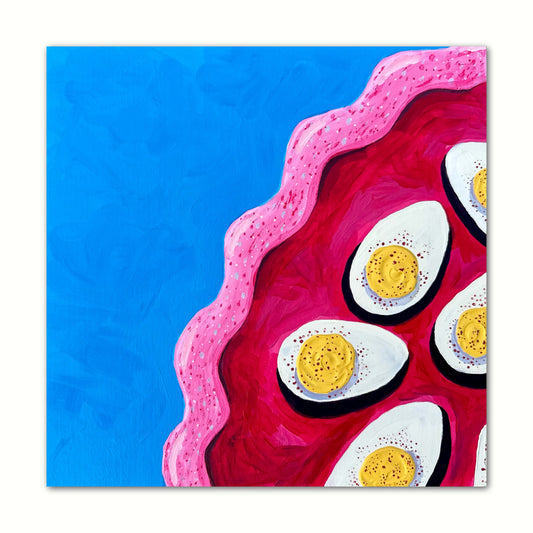 Little Luxuries Collection: Deviled Eggs - 10x10in Glicée Fine Art Print