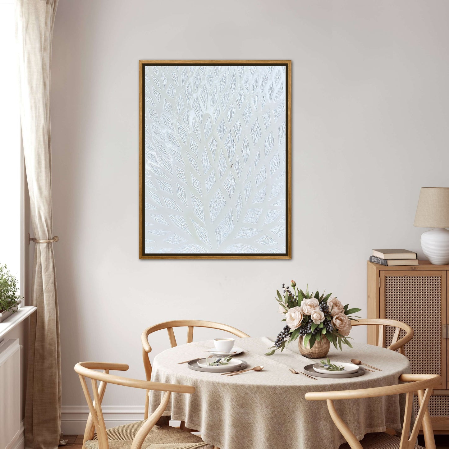 The Path to Dancing in the Clouds - 30x40in Mixed Media Textured Artwork Framed