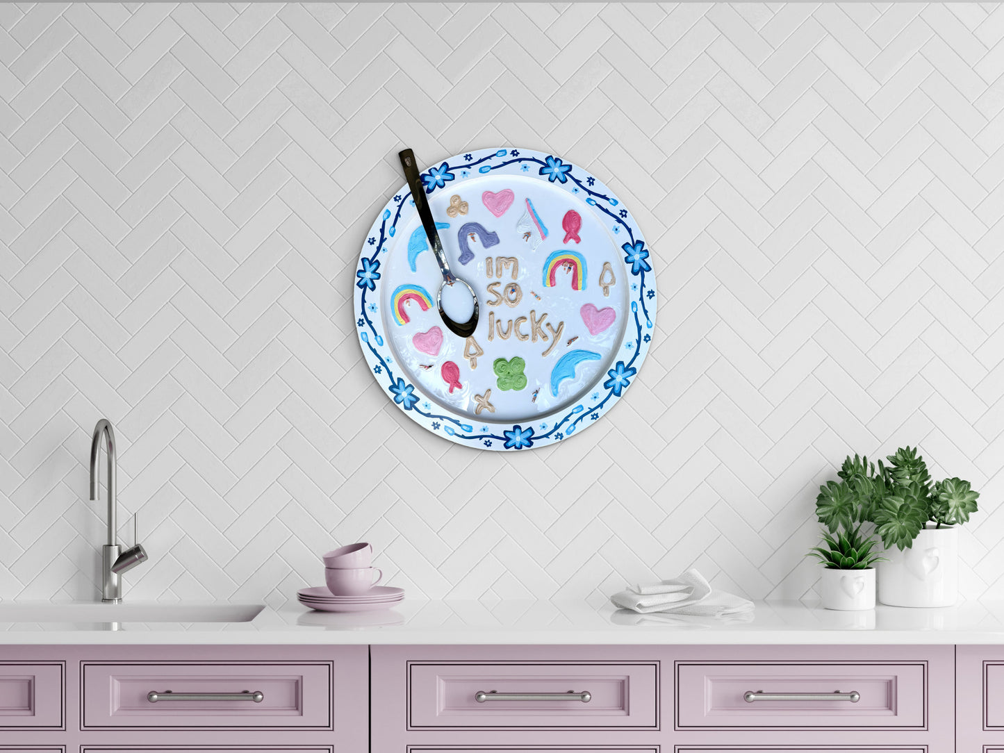 Lucky Charms: Saturday Mornings Cereal Collection - 20x20in Mixed Media