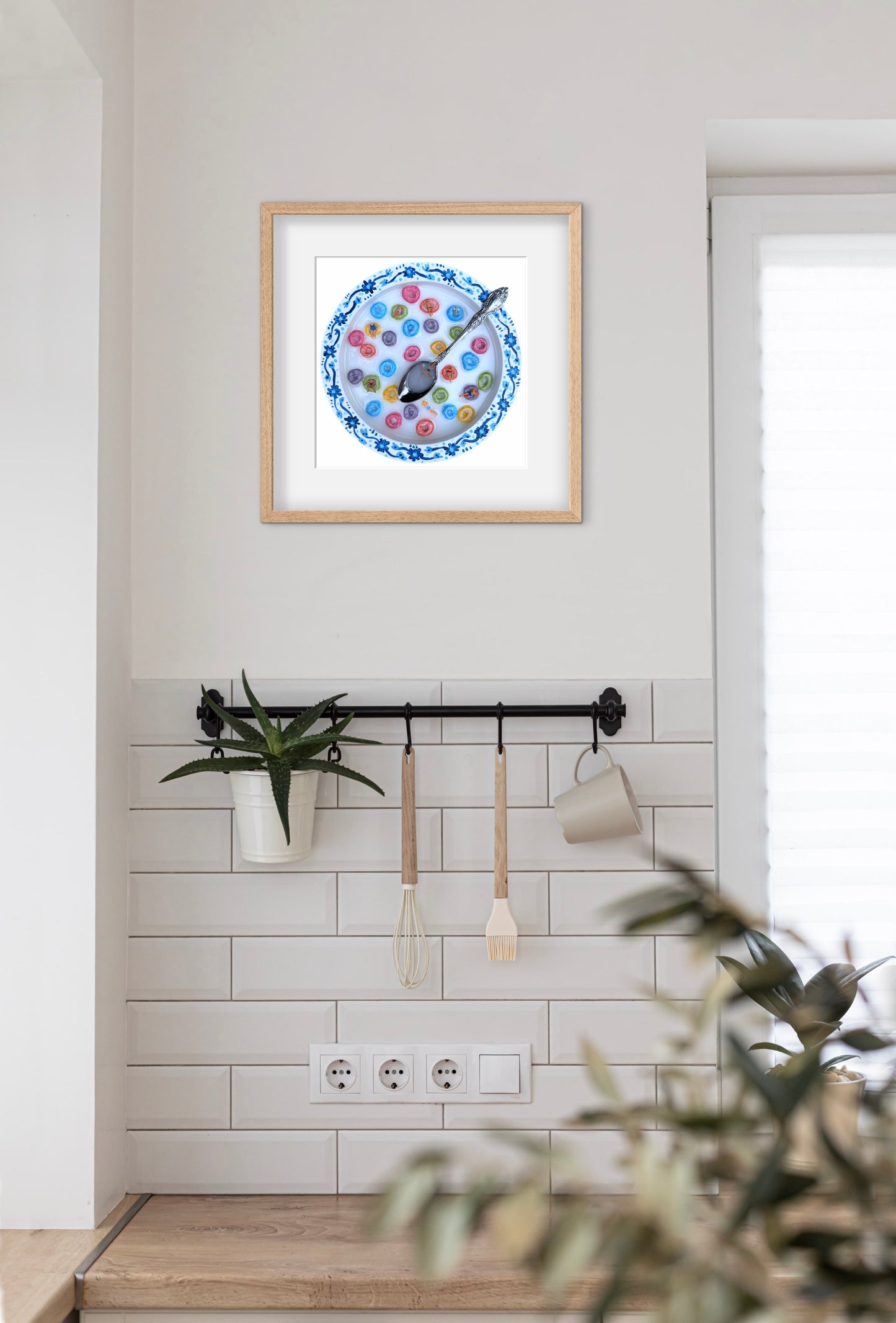 Saturday Mornings: Fruit Loops Print - 10x10in Glicée Fine Art Print