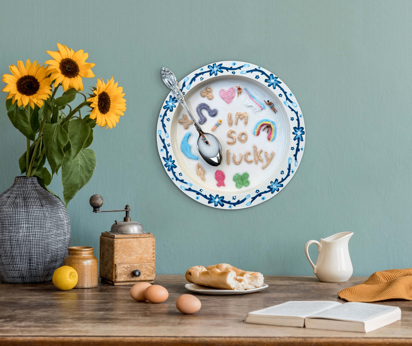 Lucky Charms: Saturday Mornings Cereal Collection - 8x8in Mixed Media