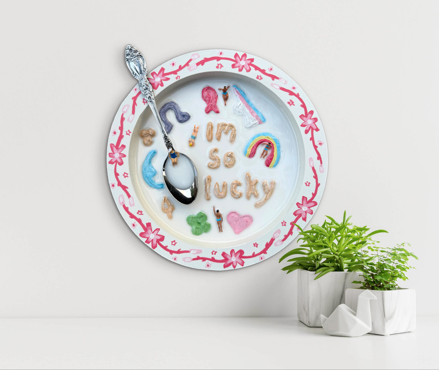 Lucky Charms: Saturday Mornings Cereal Collection - 8x8in Mixed Media