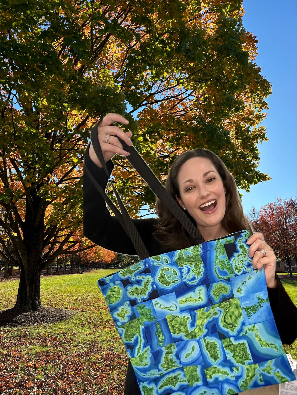 Explore the World Art Map Tote Bag