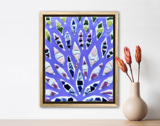 The Path to Fulfillment - 8x10 Mixed Media; Sand, Acrylic & Resin on Canvas Framed