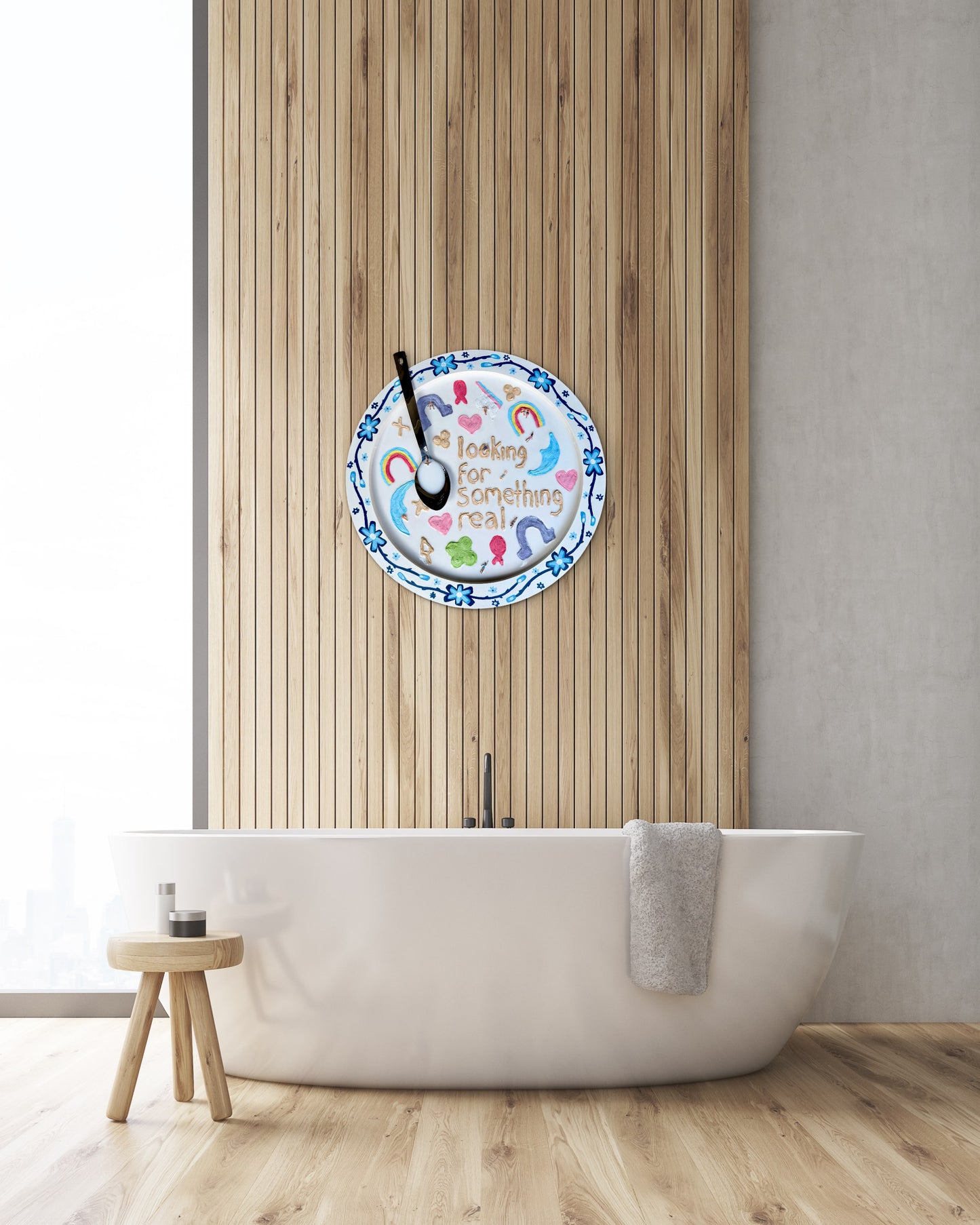 Lucky Charms: Looking for Something Real - 20x20in Mixed Media