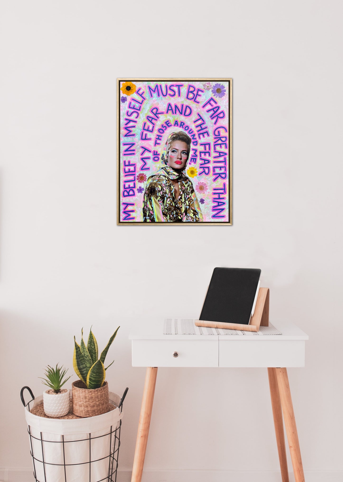 Vogue Reflections: “My Belief” Original Art 11x14in Framed