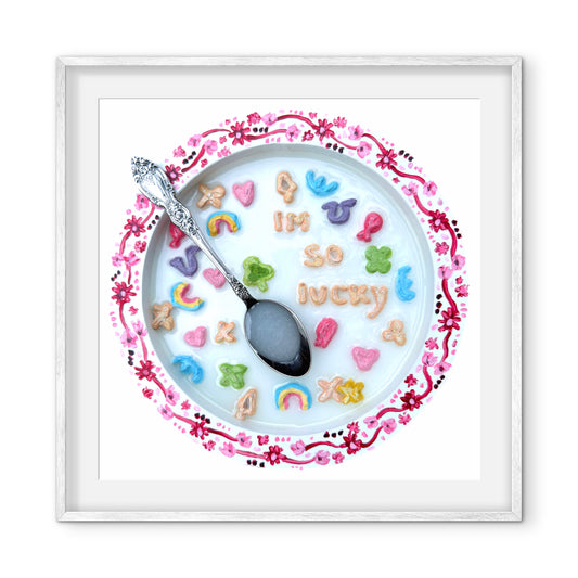 Saturday Mornings: Lucky Charms Print - 10x10in Glicée Fine Art Print