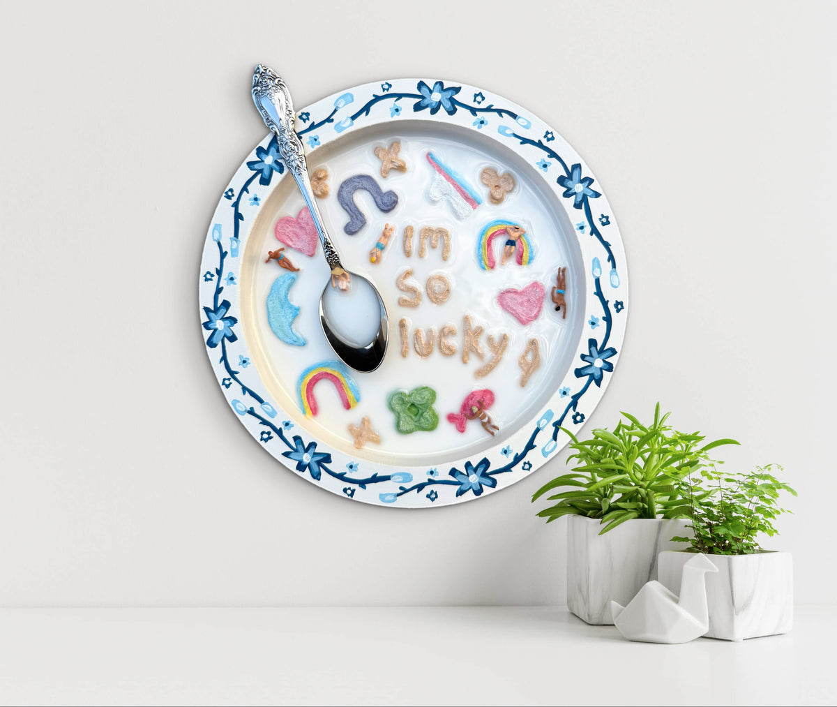 Lucky Charms: Saturday Mornings Cereal Collection - 8x8in Mixed Media