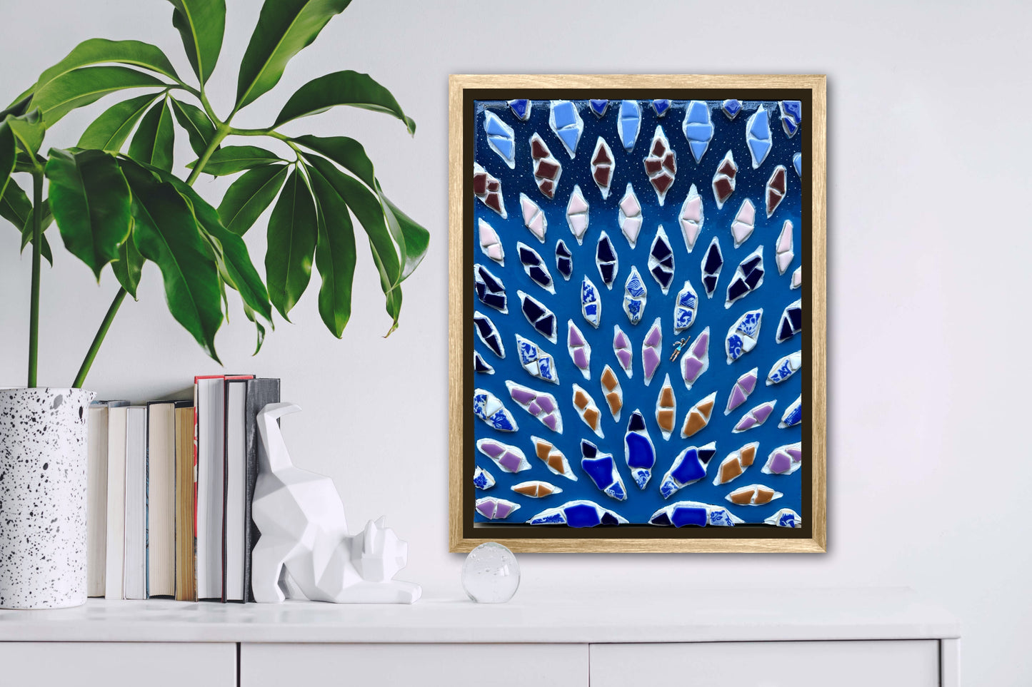 The Path to Wisdom - 11x14 Mixed Media; Sand, Acrylic & Resin on Canvas Framed