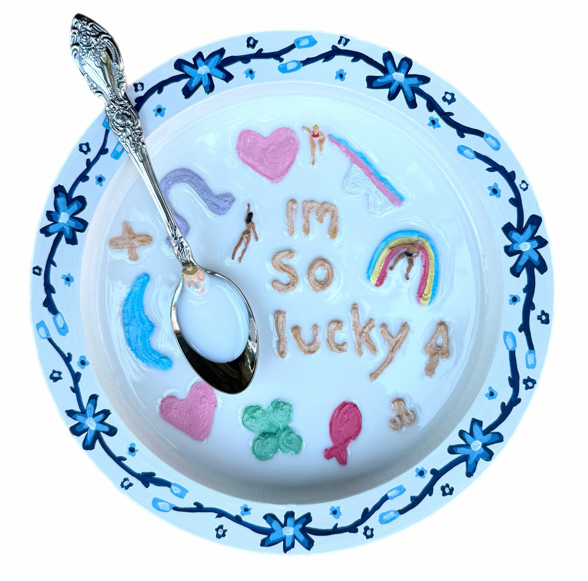 Lucky Charms: Saturday Mornings Cereal Collection - 8x8in Mixed Media