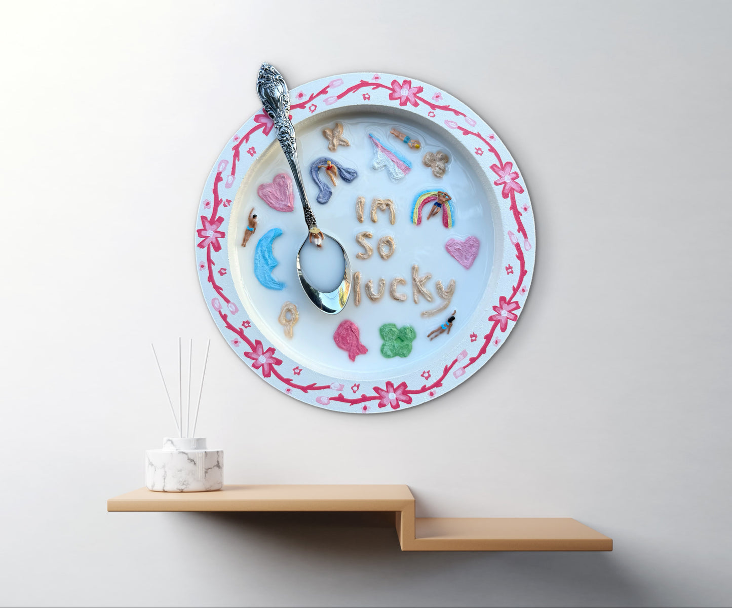 Lucky Charms: Saturday Mornings Cereal Collection - 8x8in Mixed Media