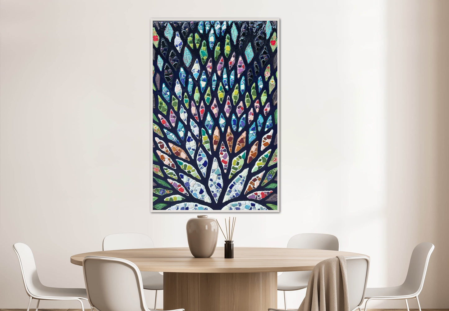 The Path to Wholeness - 24x36in Mixed Media; Sand, Acrylic & Resin on Canvas Framed