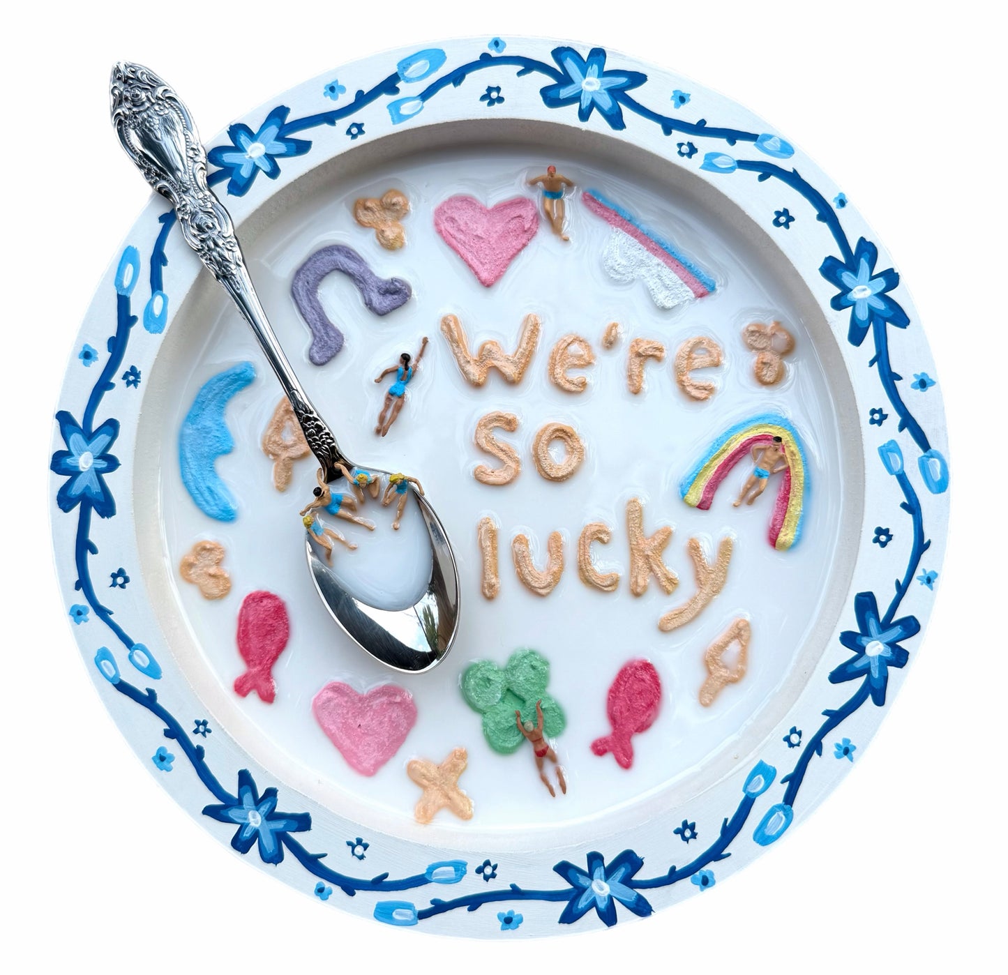 Lucky Charms: Saturday Mornings Cereal Collection - 8x8in Mixed Media