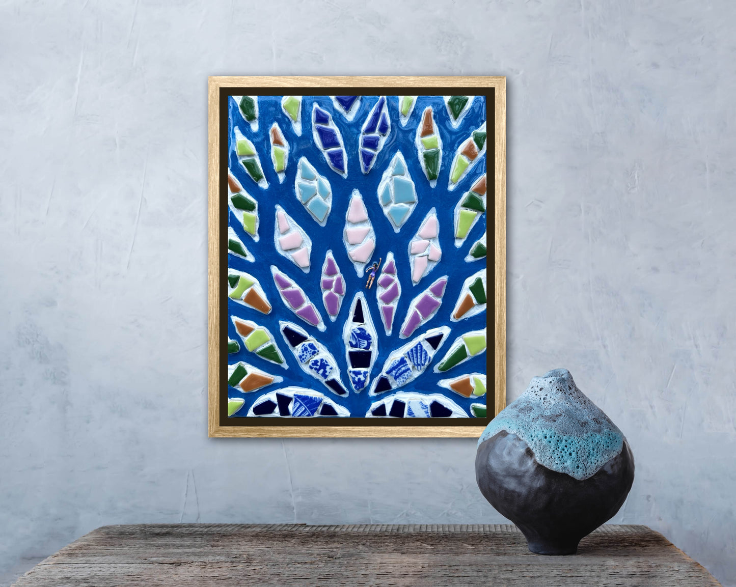 The Path to Purpose - 8x10 Mixed Media; Sand, Acrylic & Resin on Canvas Framed