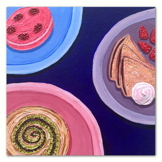 Little Luxuries Collection: Breakfast is Served - 12x12in Original Art