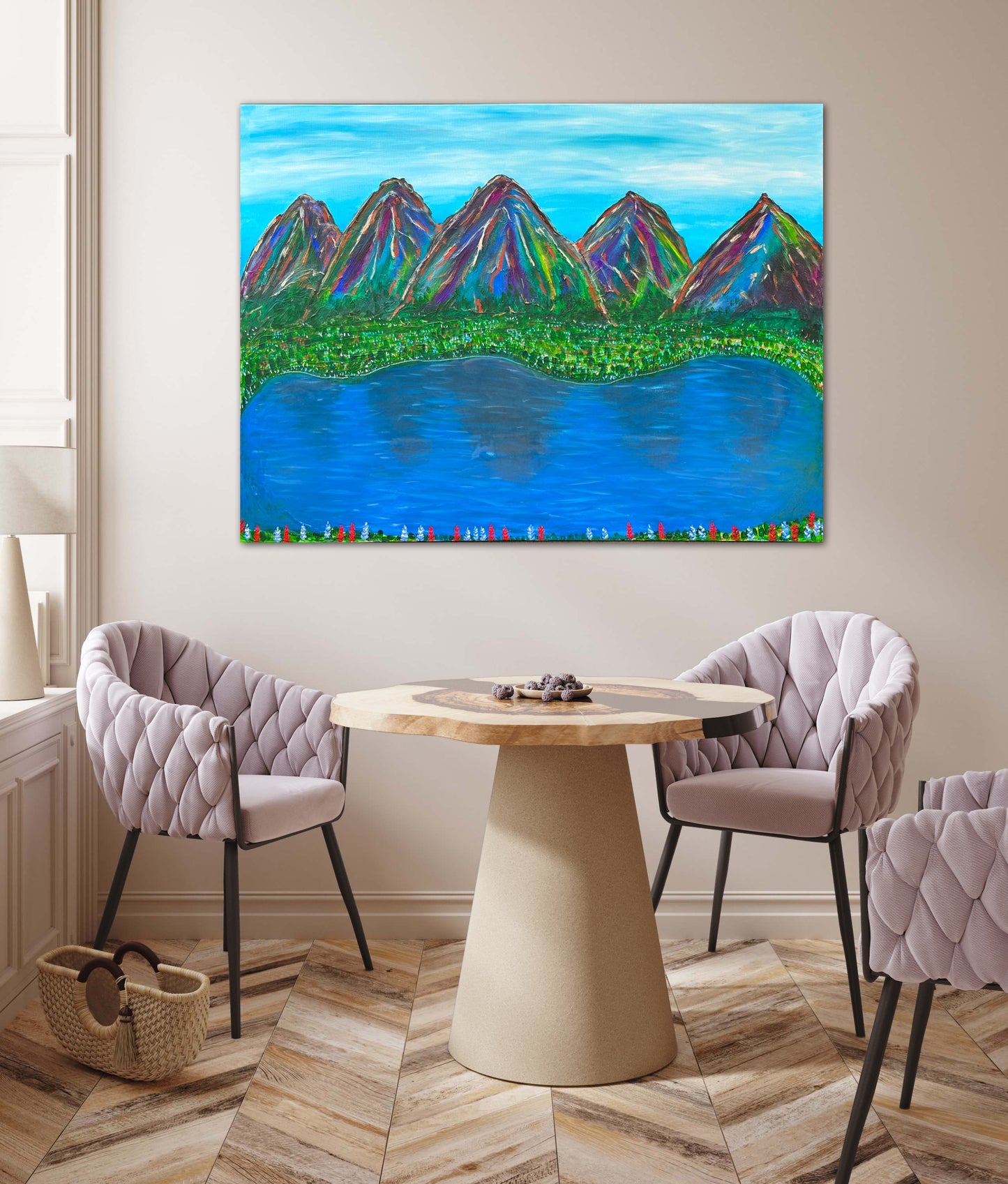 Mountains - 36x48in Acrylic on Canvas