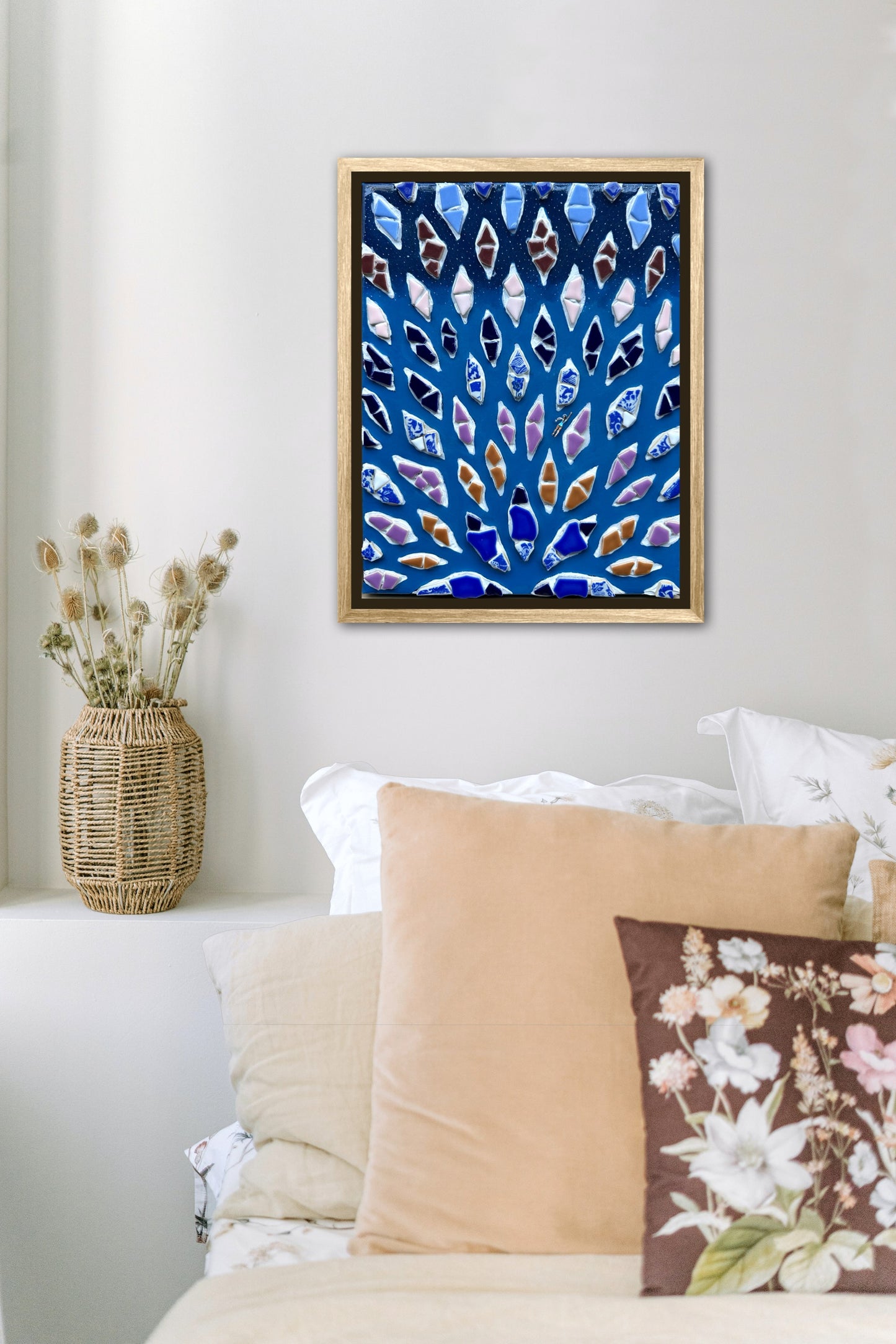 The Path to Wisdom - 11x14 Mixed Media; Sand, Acrylic & Resin on Canvas Framed