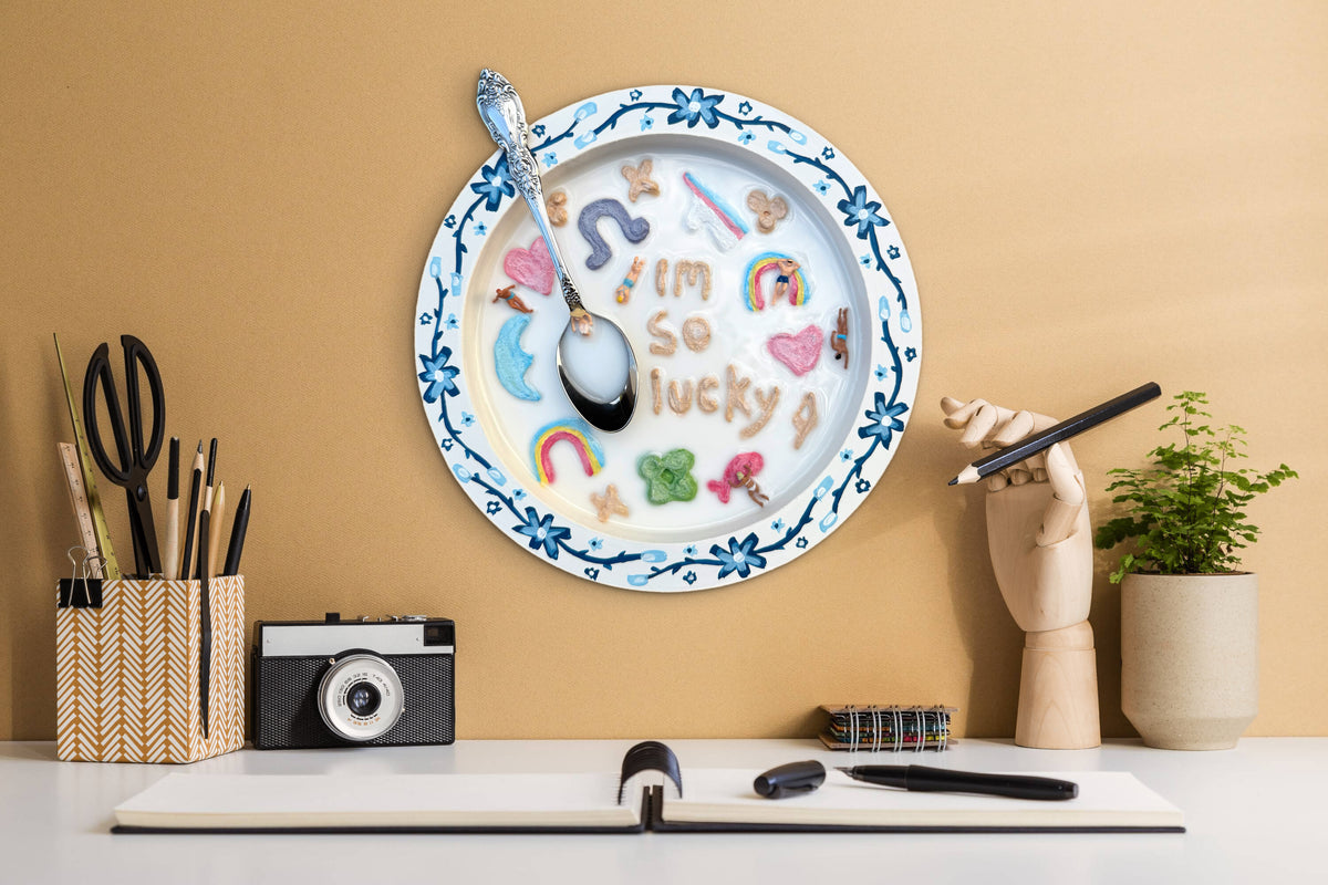 Lucky Charms: Saturday Mornings Cereal Collection - 8x8in Mixed Media