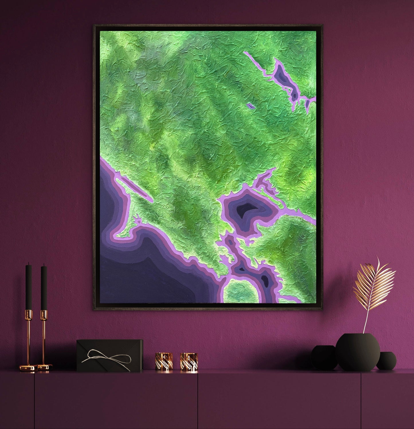 California Wine Country: A Love Letter, 24x30in Mixed Media on Canvas