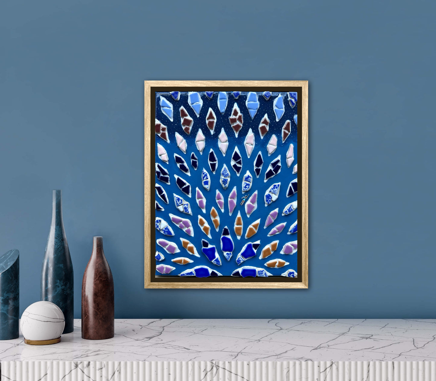 The Path to Wisdom - 11x14 Mixed Media; Sand, Acrylic & Resin on Canvas Framed