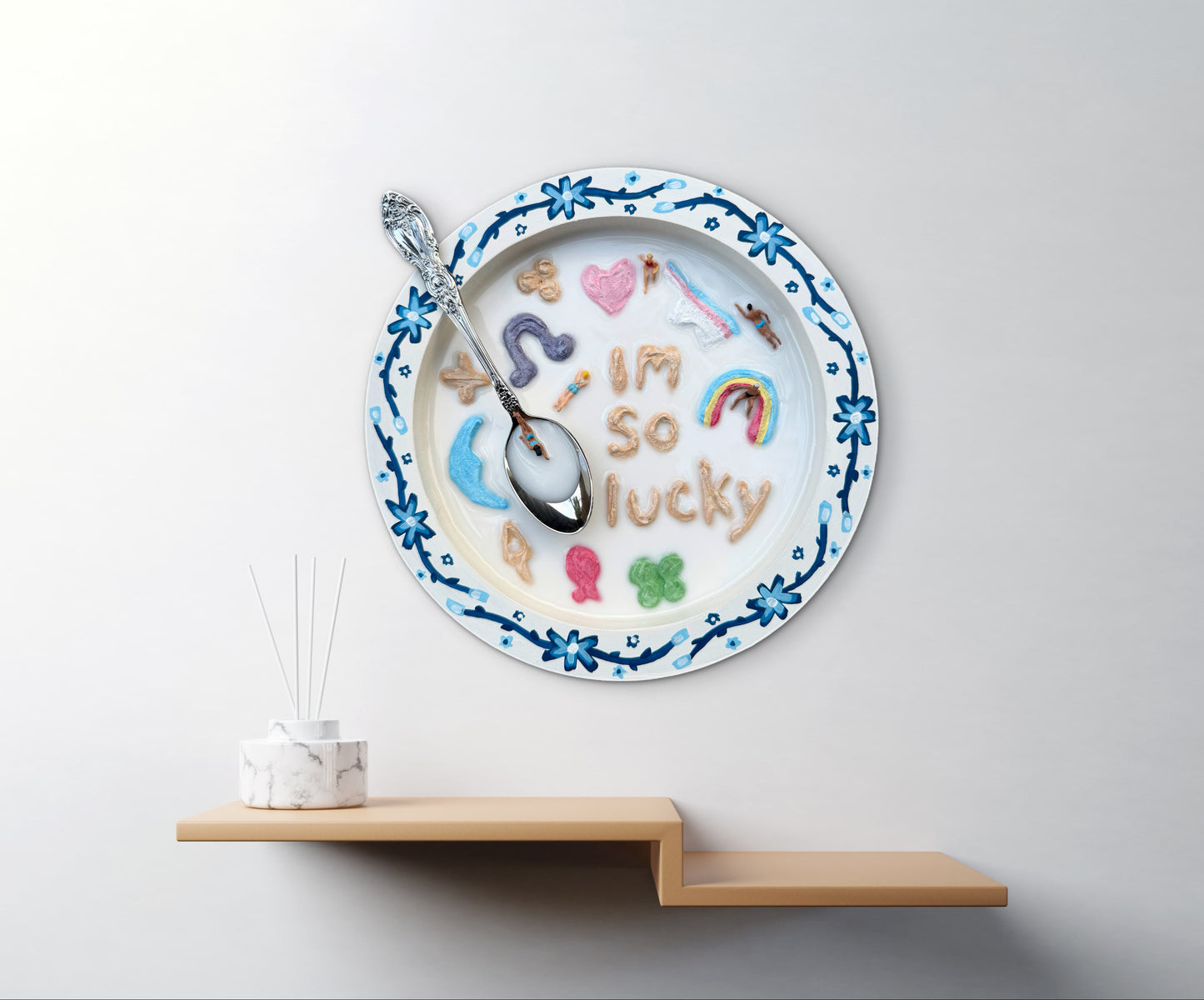 Lucky Charms: Saturday Mornings Cereal Collection - 8x8in Mixed Media