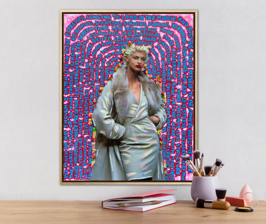 Vogue Reflections: “Just Be” Original Art 11x14in Framed