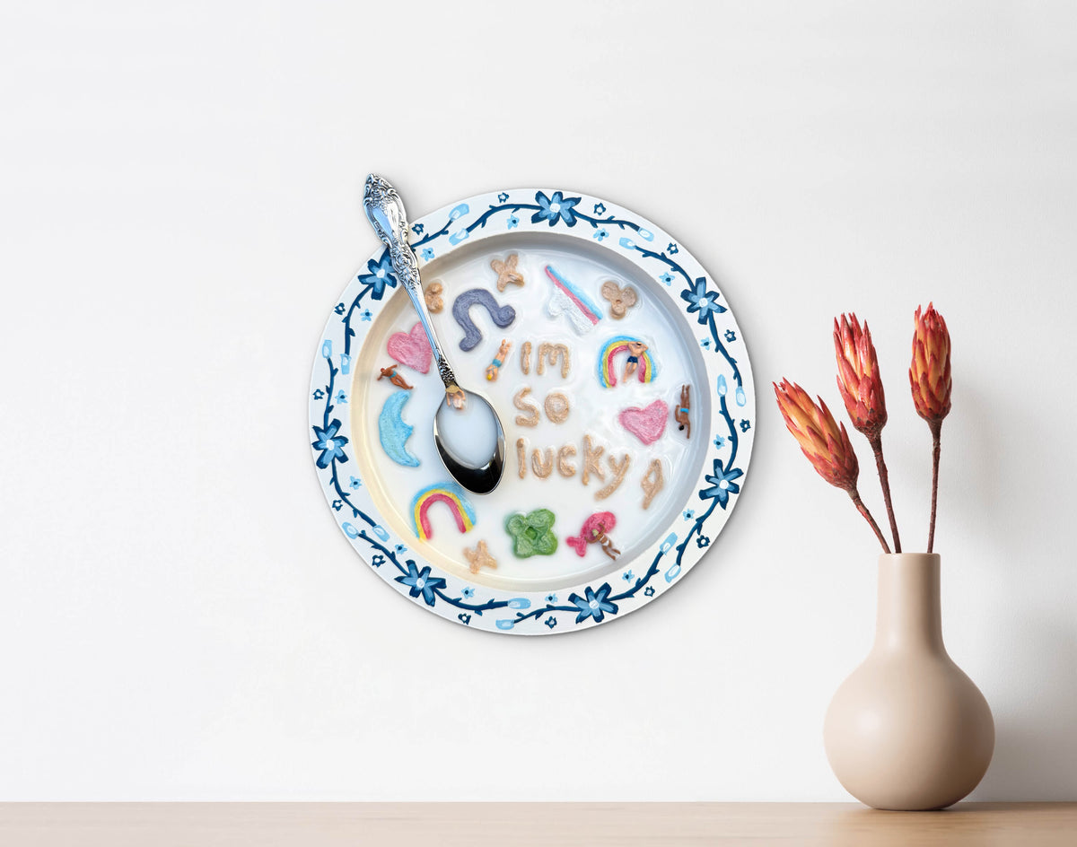 Lucky Charms: Saturday Mornings Cereal Collection - 8x8in Mixed Media